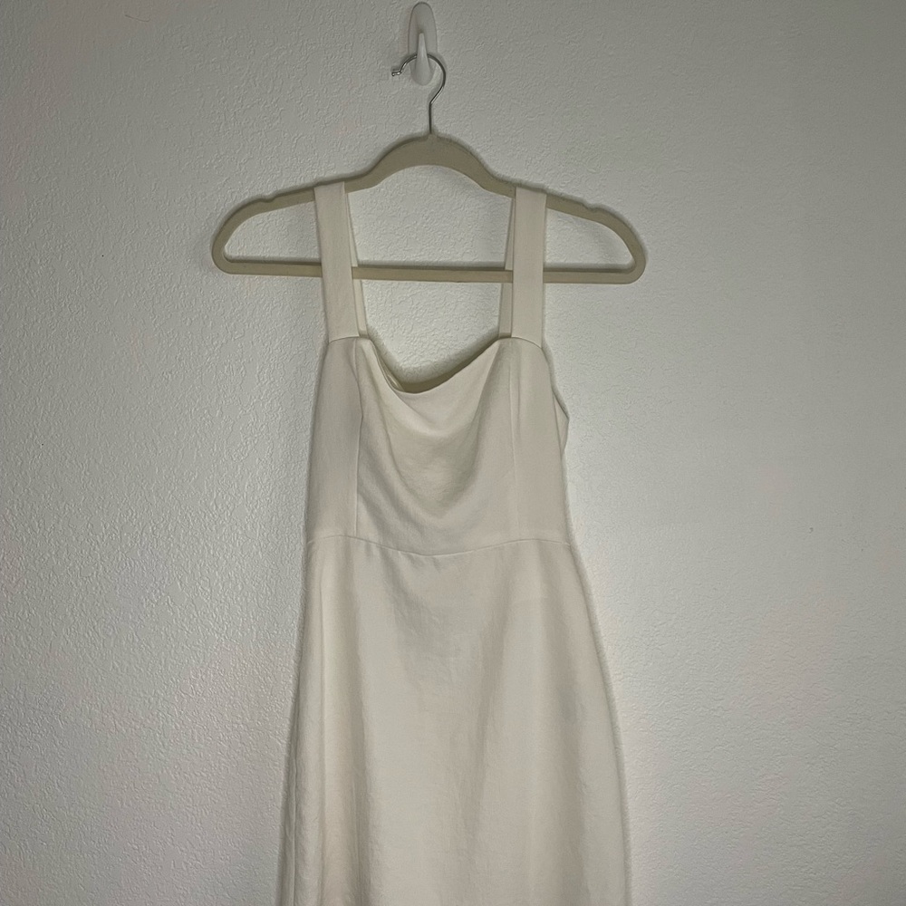 Wilfred Cream Strapless Dress